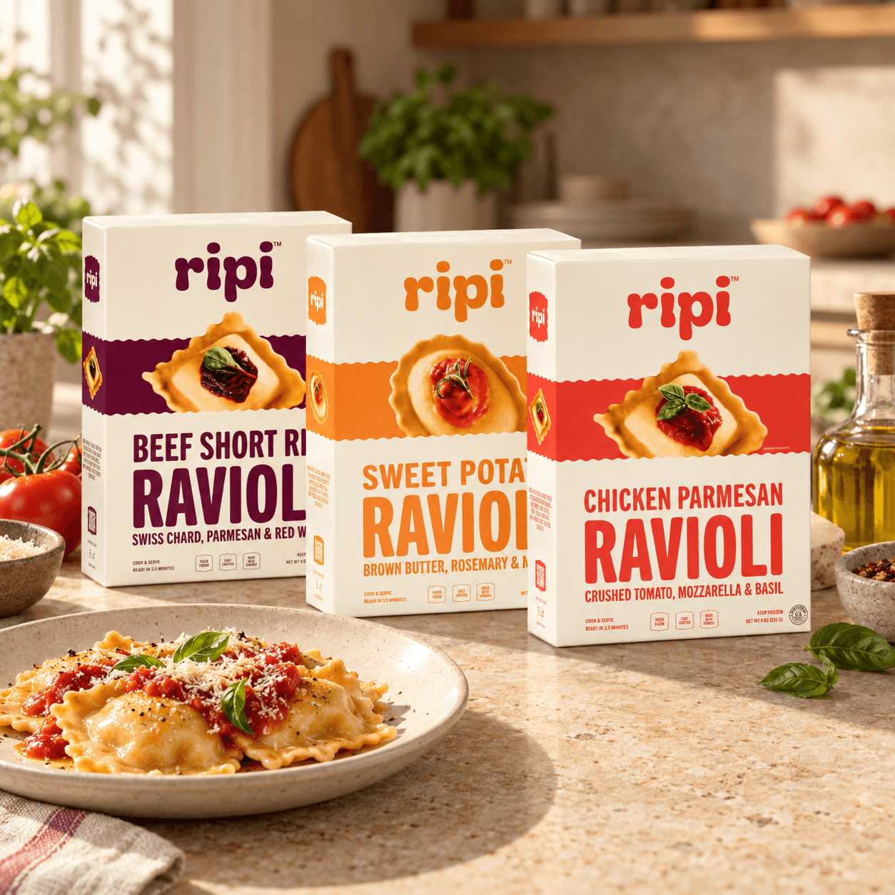 Ripi Foods pasta packaging