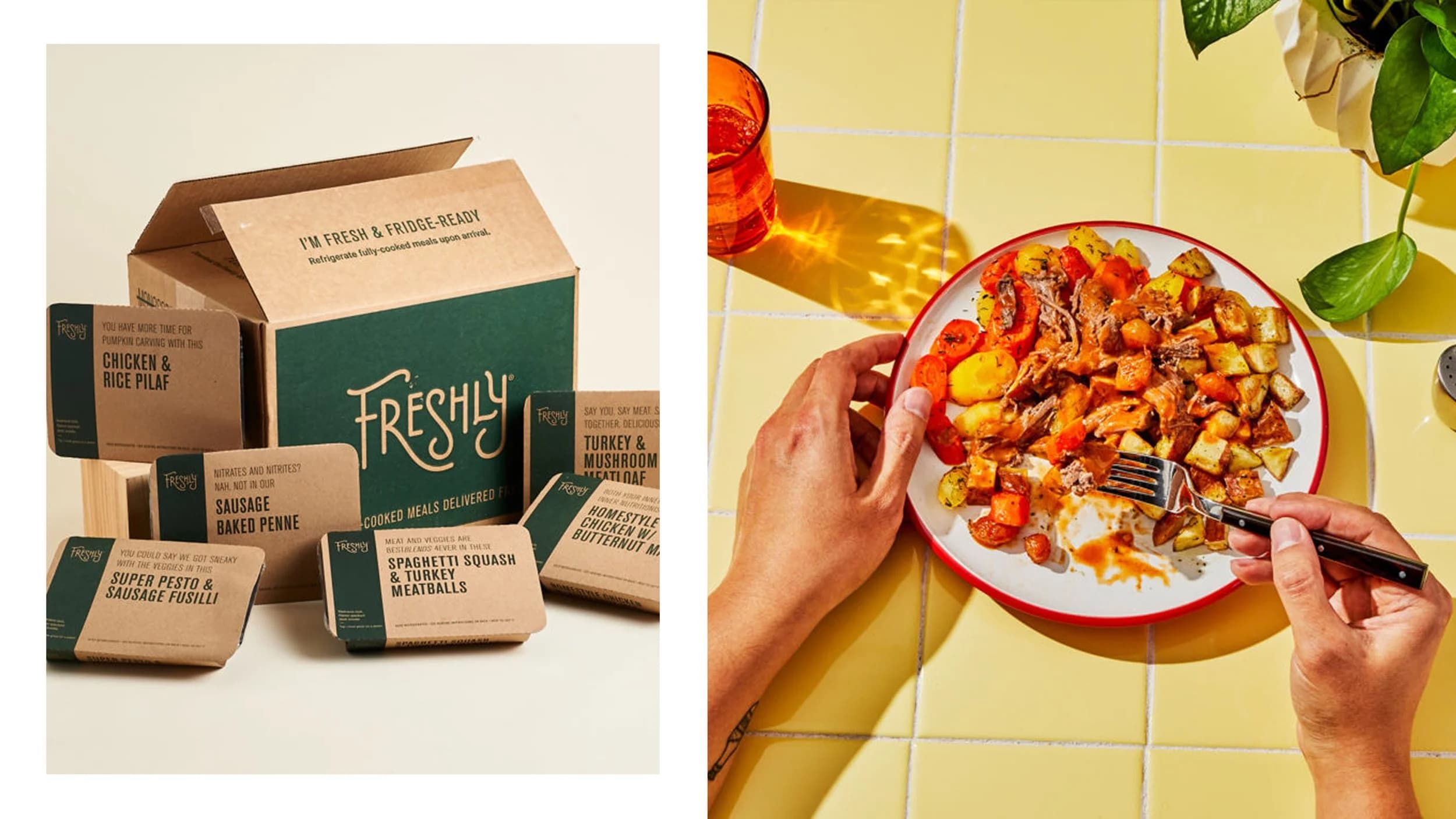 Freshly meal imagery from the current Cutting Horse website