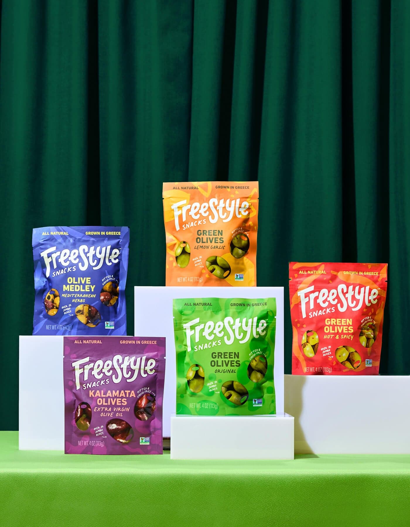 Freestyle Snacks olive products